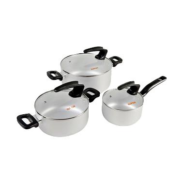 Supor S10A-T1 Stockpot Set Panci [Ingenio] Silver