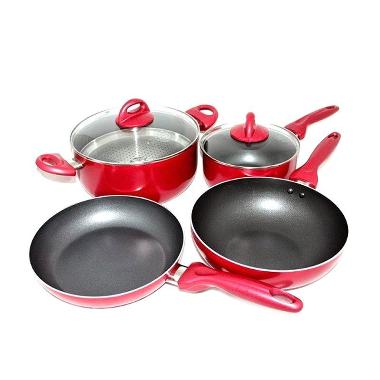 Supra Rosemary Cookware Panci Set [7 pcs] Red