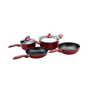 Supra Rosemary Panci Set 7 Pieces - Red Wine