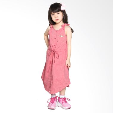 Surfer Girl Junior 7AGATE Dress Anak Perempuan - Red