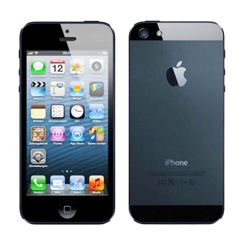 Jual Apple IPhone 5 Black Smartphone [16 GB/Garansi