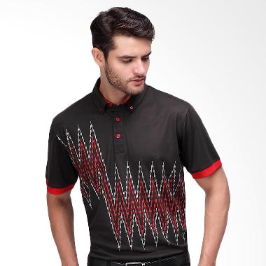 Svingolf Zap Baju Golf - Black/Flag Red