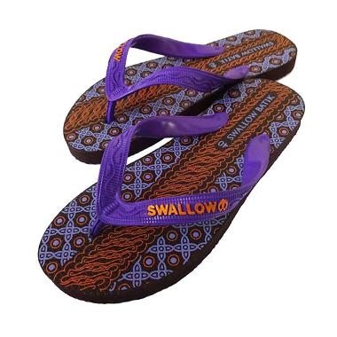 Swallow Slipper Batik Sandal Jepit - Purple