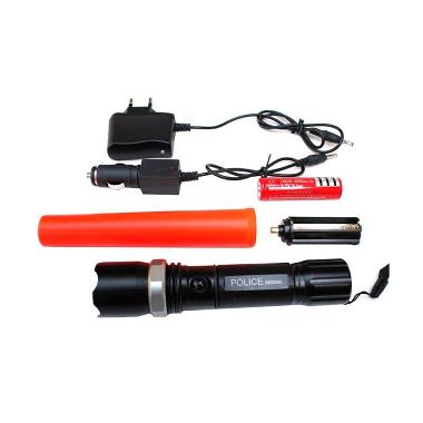 Swat Flashlight Multifungsi Police Senter [Rechargeable]