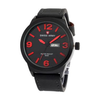 Swiss Army Sa 4055 Jam Tangan Pria - Hitam Merah