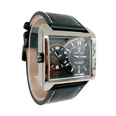Swiss Army SA Dualtime Jam Tangan Pria - Hitam