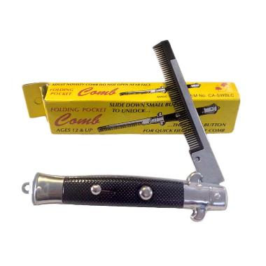 Switchblade Comb Sisir Pomade Lipat Switchblade Comb Sisir Pomade Lipat