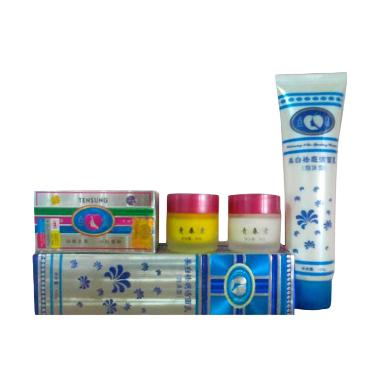 Pemutih Wajah Herbal Cream Tensung + Pembersih