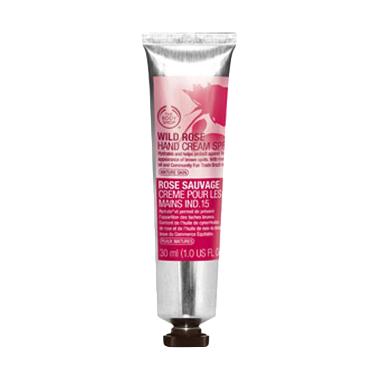 Jual The Body Shop Wild Rose SPF 15 Hand Cream [30 mL 