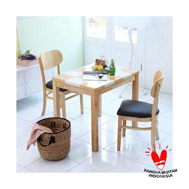 The Olive House Rumania 2P Butter Chair Top Chess Ivory