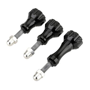 Third Party Aluminium Thumb Screw Set for GoPro (Black)