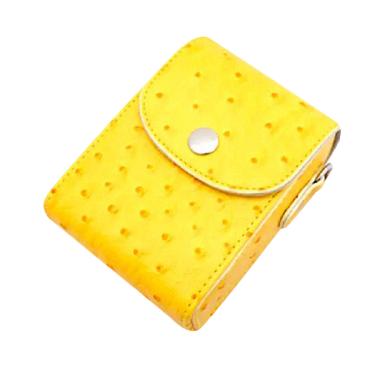 Third Party Motif Grain PU Leather Tas Kamera Mirrorless - Kuning