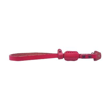 Third Party Kulit Asli Wrist Strap for Kamera Mirrorless - Merah