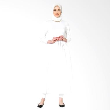 Tiras Basic Aliqa Gamis - White