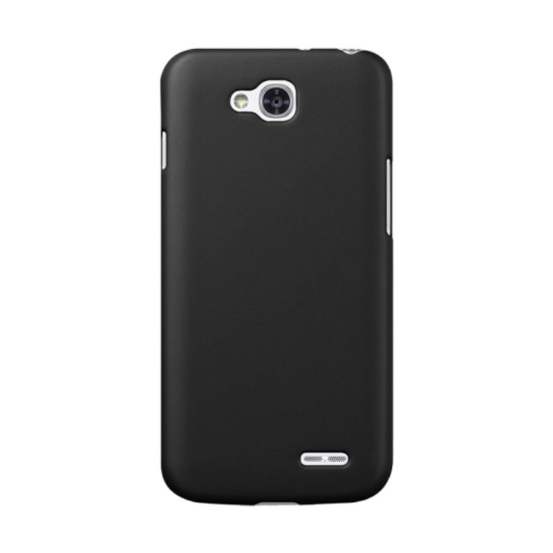 Rubberized Hardcase Hitam Casing for LG L90