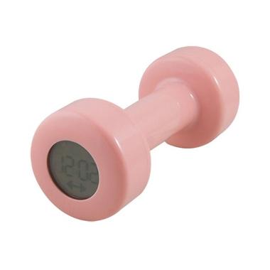 Dumbbell Pink Alarm Clock