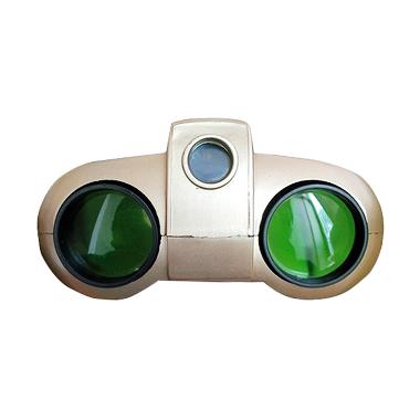 Tokuniku Night Scope Binoculars with Pop-Up Light Golden Teropong [4 x 30 mm