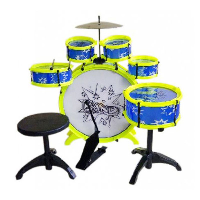 Jual Tomindo Big Band Drum Biru Mainan Anak Online - Harga