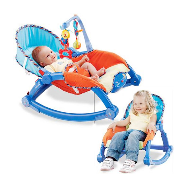 Jual Tomindo Newborn To Toddler Rocker Biru Mainan Bayi 