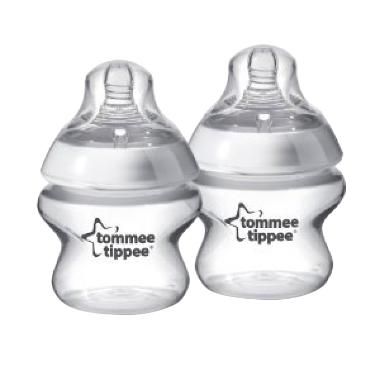 Tommee Tippee Closer to Nature 150ml Bottles (2 pack) with Nature Slow Flow Teat