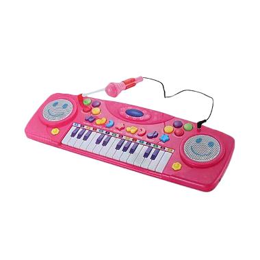 Jual Tantan Electronic Organ Multifunction + Mic Pink 