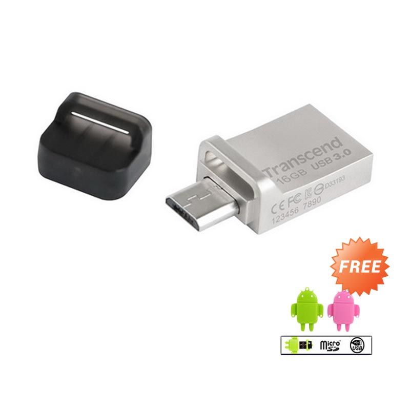 jual transcend jetflash 880 silver otg flashdisk 16 gb jual transcend jetflash 880 silver otg flashdisk 16 gb