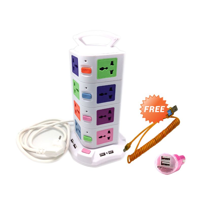 Jual Trend's Vertical Listrik & 6 Port USB 2.1 A Colokan 