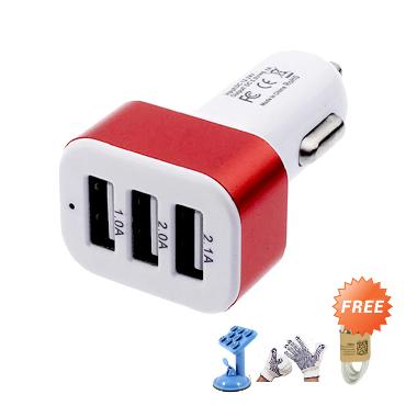 Trend's Car Charger - Merah [5.1A/3 ... Sarung Tangan Anti Panas