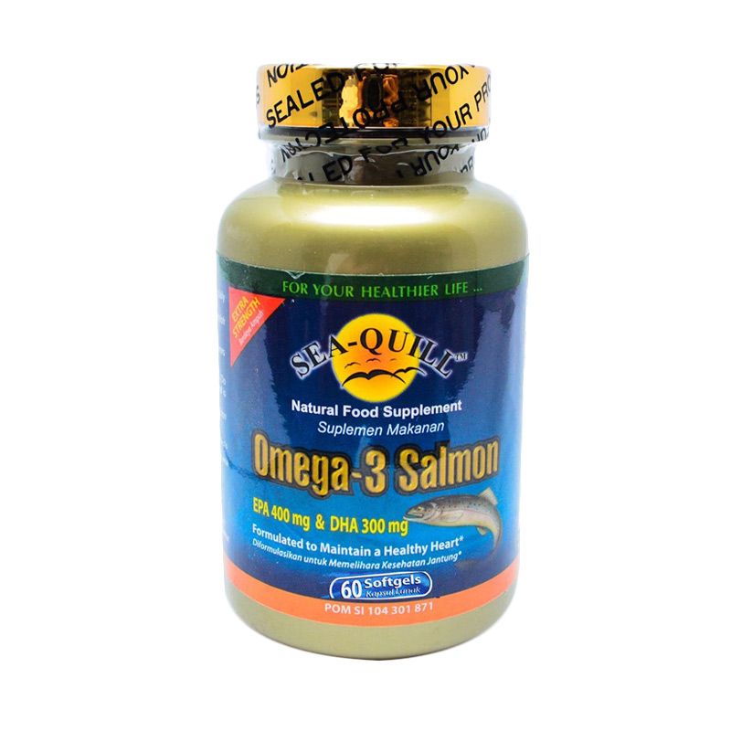 jual sea quill omega 3 salmon multivitamin suplemen 60 kapsul lunak harga jual sea quill omega 3 salmon multivitamin suplemen 60 kapsul lunak harga