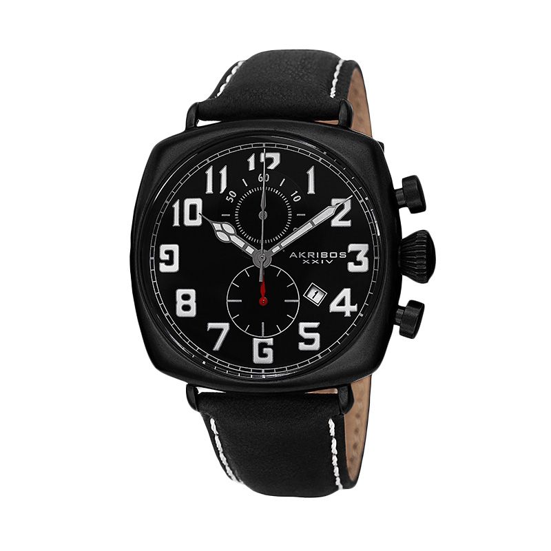 Jual AKRIBOS XXIV Sport Chronograph Black Jam Tangan Pria 