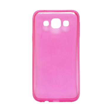 Ultra Thin Transparant Softcase Casing for Lenovo A6000 - Merah