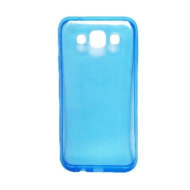 Ultra Thin Transparant Softcase Casing for Oppo Joy 3 - Biru