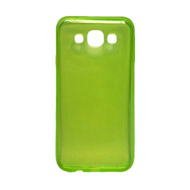 Ultra Thin Transparant Softcase Casing for Oppo Joy 3 - Hijau
