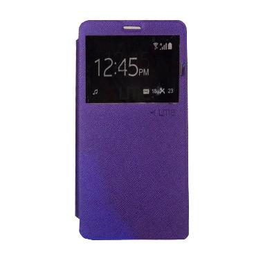 Ume Vivo Y51 Flip Cover / Flipshell / Leather Case / Sarung Handphone / Sarung HP Vivo Y51 / View - Purple