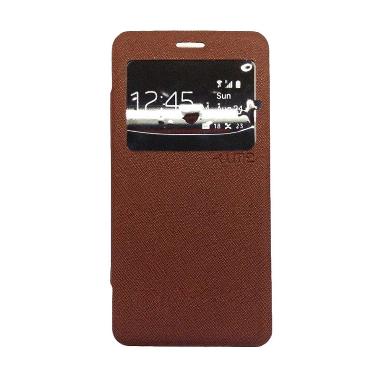 Ume Enigma Brown Flip Cover Casing for Oppo Joy 3 A11T