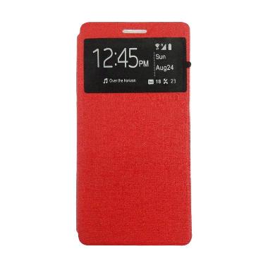 Ume Enigma Merah Flip Cover Casing for Oppo Joy 3 A11T