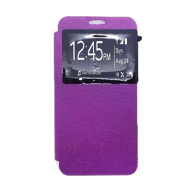 Flip Case Flip Cover Casing for Lenovo A6000 - Ungu