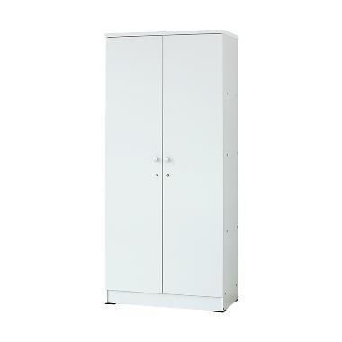 Kirana Boston 2 Pintu Lemari Pakaian - Putih