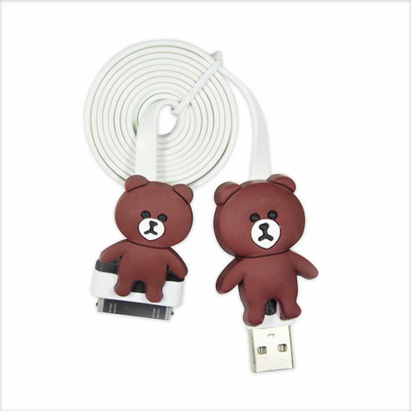 Jual Cartoon Kabel Data USB Color Charger Adapter for