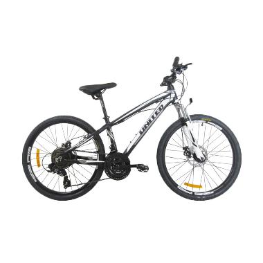 Jual United Miami Sepeda MTB Hitam Silver 24 Inch Jual United Miami Sepeda MTB Hitam Silver 24 Inch