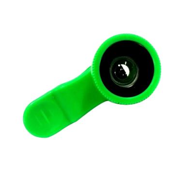 Universal 3 in 1 Fish Eye Clip Lens - Hijau