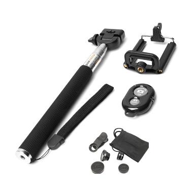 Universal Z07-1 Tongsis Monopod + Tomsis + Lens Clip Fisheye 3 in 1