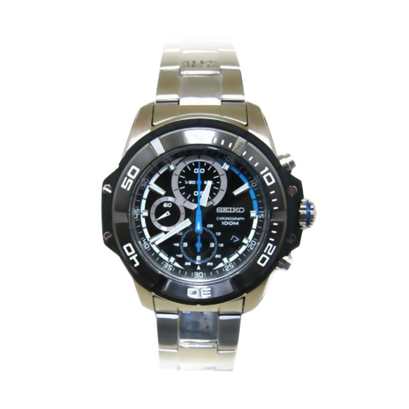 Jual Seiko SNDB47 Silver Black Jam Tangan Pria Online 