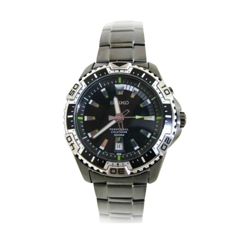 Seiko SNQ115 Black Jam Tangan Pria ...