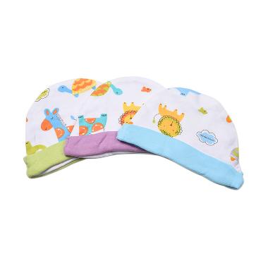 Velvet Jr Animal Mix Topi Bayi 3 Pcs .