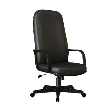 Verona Chair KD-100-TL Type Standard Kain Kursi Kantor - Hitam