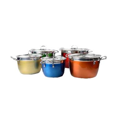 Vicenza V510 Cookware Set Panci Set Rainbow