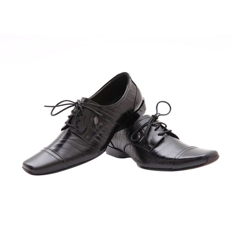 Leogaren 1111 Hitam Sepatu Formal Pria