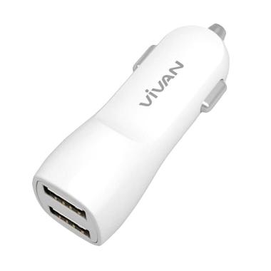 Vivan 2 Output Original Car Charger - Putih