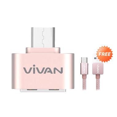 Vivan VOC-U20 Micro USB Adapter - Rose Gold